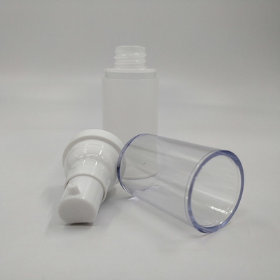 कृत्रिम मॉइस्चराइजर कॉस्मेटिक प्लास्टिक की बोतल 30ml 50ml 60ml फ्लिप टॉप बंद के साथ