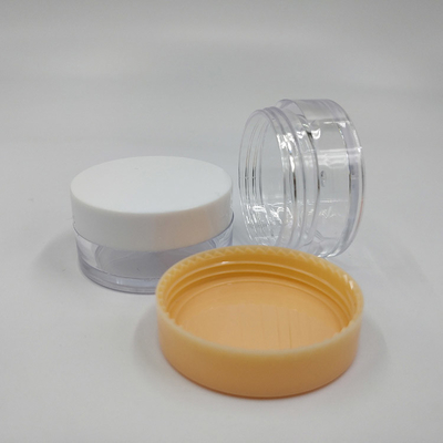 चिकनी सतह प्लास्टिक कॉस्मेटिक जार 10ml 15ml 30ml 60ml 80ml 100ml 120ml 150ml छोटा