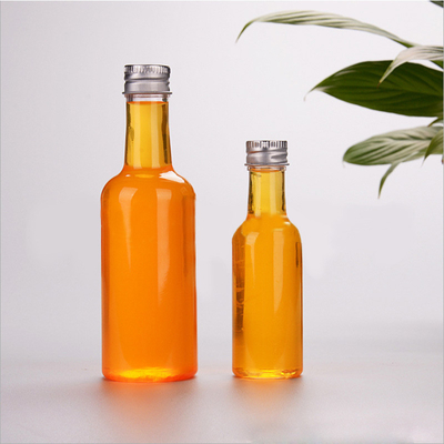 शराब की बोतलें पीईटी प्लास्टिक रस की बोतलें पेय पेंच टोपी 60ml