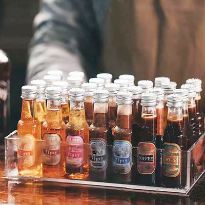 अनोखे जूस की बोतलें वाइन के लिए मध्यम स्पष्ट प्लास्टिक पेट बोतलें मुफ्त नमूने के साथ