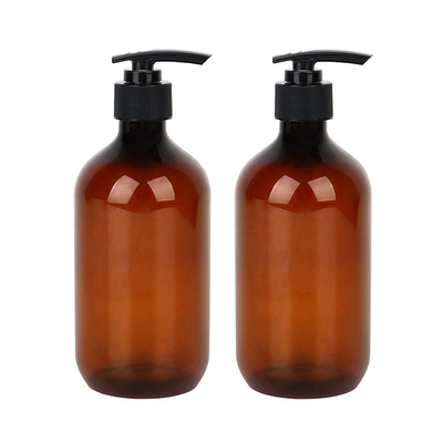 उच्च गुणवत्ता कस्टम रंग एम्बर 100ml 200ml 250ml 300ml 500ml लोशन पंप जेल पीईटी बोतलें