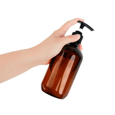 उच्च गुणवत्ता कस्टम रंग एम्बर 100ml 200ml 250ml 300ml 500ml लोशन पंप जेल पीईटी बोतलें
