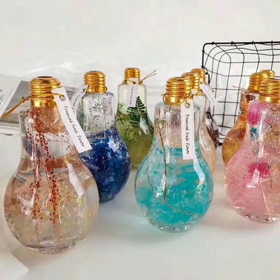 नया उत्पाद 100ml 200ml 250ml जूस पेय के लिए प्लास्टिक लाइट बल्ब बोतल