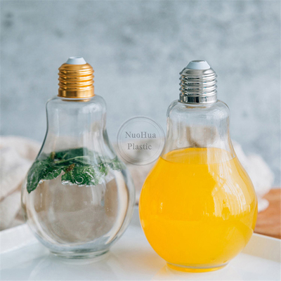 250ml 8oz गोल कस्टम प्लास्टिक कॉफी दूध फल पेय पीने की बोतल प्लास्टिक रस की बोतलें
