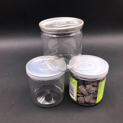 सबसे लोकप्रिय 4oz 8oz स्पष्ट गोल पालतू प्लास्टिक जार खाद्य ग्रेड प्लास्टिक कंटेनर