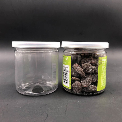 सबसे लोकप्रिय 4oz 8oz स्पष्ट गोल पालतू प्लास्टिक जार खाद्य ग्रेड प्लास्टिक कंटेनर