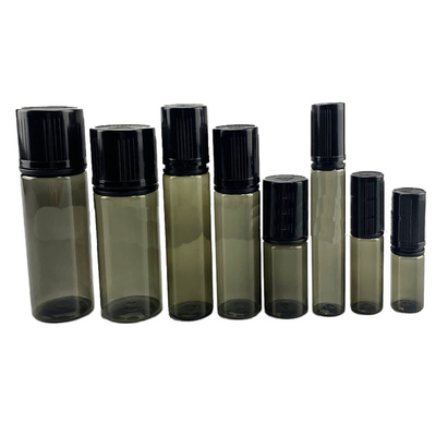 10ml-100ml पीईटी तरल ड्रॉपर बोतलें कस्टम लोगो स्क्रीन प्रिंटिंग गोल आकार