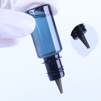 10ml-100ml पीईटी तरल ड्रॉपर बोतलें कस्टम लोगो स्क्रीन प्रिंटिंग गोल आकार