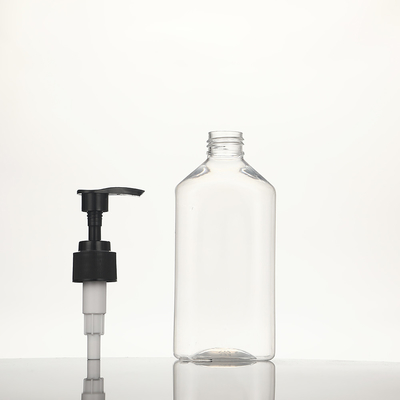 पेट्रोलियम मुक्त स्पष्ट 250ml 300ml 500ml लोशन बोतलें यूवी इलेक्ट्रोप्लाटेड कैप के साथ