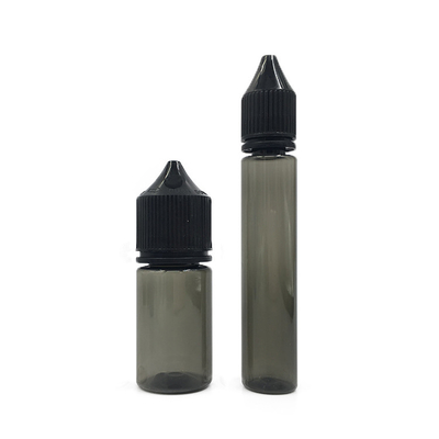 ई तरल बाल प्रतिरोधी पेंच टोपी बोतलें अनुकूलित मुद्रण 10ml-100ml क्षमता