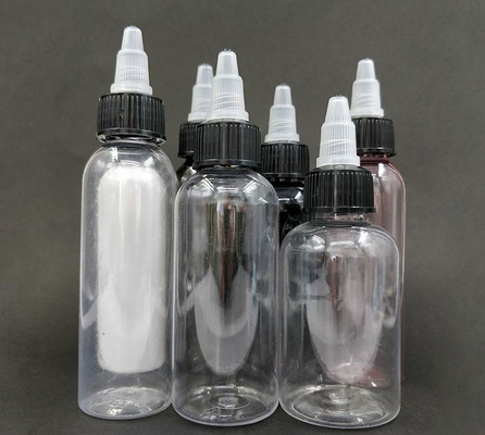विभिन्न क्षमताओं और शैलियों में 15ml-100ml पेंच शीर्ष तरल पैकेजिंग बोतलें
