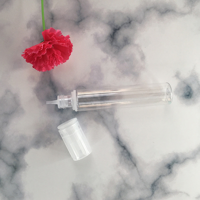 10ml 15ml 30ml 60ml 80ml 100ml पारदर्शी स्क्रू कैप ई तरल बोतलें गोल आकार के साथ