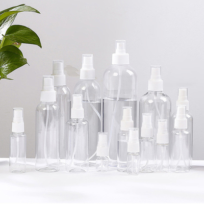 खाली फाइन मिस्ट पीईटी 30ml 50ml 100ml 120ml 150ml 200ml 250ml 500ml एम्बर व्हाइट क्लियर प्लास्टिक स्प्रे बोतल कॉस्मेटिक के लिए