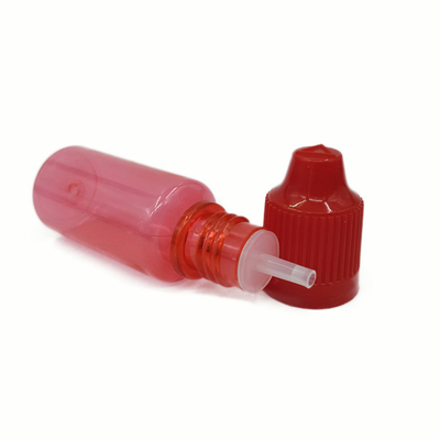 पारदर्शी 10ml 15ml 30ml 60ml 80ml 100ml पीईटी ई तरल बोतल अनुकूलित लोगो स्क्रीन प्रिंटिंग के साथ