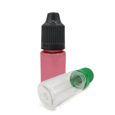 पारदर्शी 10ml 15ml 30ml 60ml 80ml 100ml पीईटी ई तरल बोतल अनुकूलित लोगो स्क्रीन प्रिंटिंग के साथ
