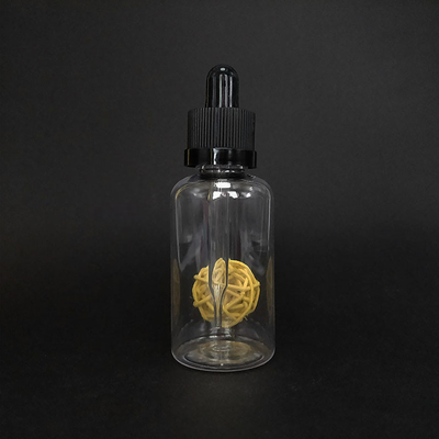तरल के लिए चिकनी ग्लास ड्रॉपर बोतलें - ड्रॉपर कैप विभिन्न आकार 10ml-120ml