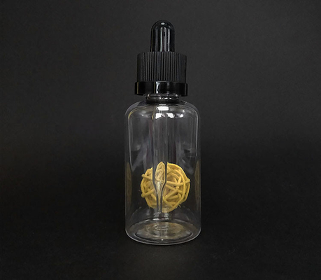 स्क्रू कैप ड्रॉपर बोतलें 10-120ml ग्लास पारदर्शी / अनुकूलित रंग