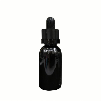 स्क्रू कैप ड्रॉपर बोतलें 10-120ml ग्लास पारदर्शी / अनुकूलित रंग