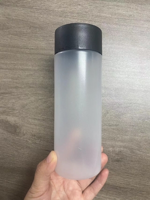 8oz 12oz 16oz गोल रस प्लास्टिक की बोतल पेय के लिए पैकेजिंग के साथ शिकंजा ढक्कन नई खाली पालतू बोतल