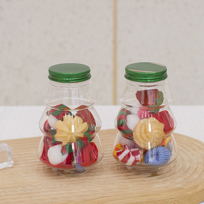 8oz 12oz 16oz गोल रस प्लास्टिक की बोतल पेय के लिए पैकेजिंग के साथ शिकंजा ढक्कन नई खाली पालतू बोतल