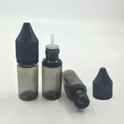 ट्यूर गोल 10ml 15ml 30ml 60ml 80ml 100ml स्क्रू कैप पारदर्शी ई तरल बोतल