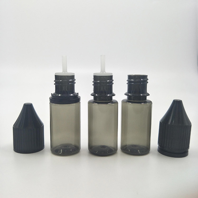 ट्यूर गोल 10ml 15ml 30ml 60ml 80ml 100ml स्क्रू कैप पारदर्शी ई तरल बोतल