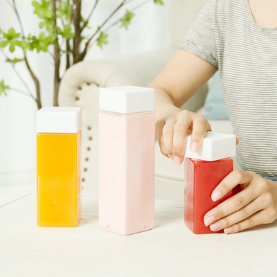 क्रिस्टल क्लियर 500ml BPA मुक्त अछूता प्लास्टिक दूध चाय की बोतल