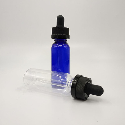 चिकनी सतह और पेंच ढक्कन के साथ 10ml-120ml प्लास्टिक ड्रॉपर बोतलें