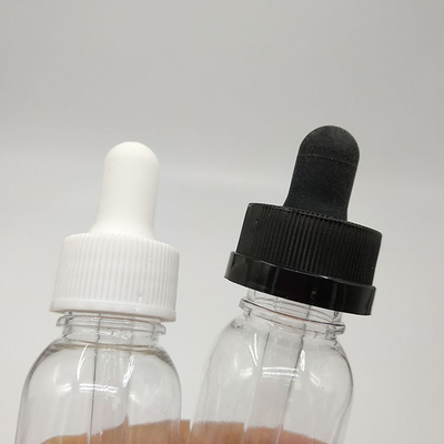 चिकनी सतह और पेंच ढक्कन के साथ 10ml-120ml प्लास्टिक ड्रॉपर बोतलें