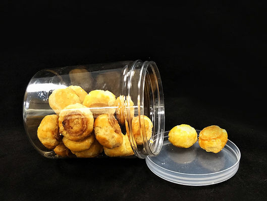 ढक्कन और किफायती के साथ प्लास्टिक भंडारण जार