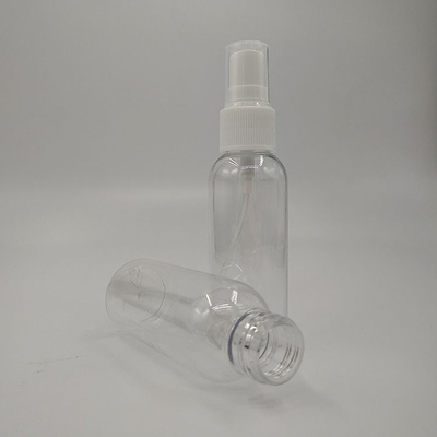 गोल पीईटी प्लास्टिक स्प्रे बोतल 10ml 15ml 30ml 50ml 60m 70ml 100ml 200ml 500ml क्षमता