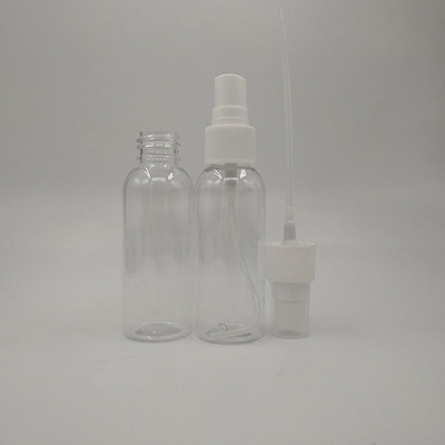 गोल पीईटी प्लास्टिक स्प्रे बोतल 10ml 15ml 30ml 50ml 60m 70ml 100ml 200ml 500ml क्षमता