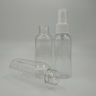 गोल पीईटी प्लास्टिक स्प्रे बोतल 10ml 15ml 30ml 50ml 60m 70ml 100ml 200ml 500ml क्षमता