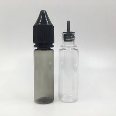 कस्टम लोगो के साथ पारदर्शी ई तरल बोतल क्षमता 10ml 15ml 30ml 60ml 80ml 100ml
