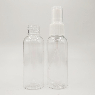 चिकनी सतहों के लिए पारदर्शी पीईटी प्लास्टिक स्प्रे बोतल क्षमता 10ml 15ml 30ml 50ml 60m 70ml 100ml 200ml 500ml
