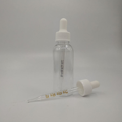 ग्लास प्लास्टिक ड्रॉपर बोतलें क्षमता 10ml 15ml 20ml 30ml 40ml 50ml 60ml 70ml 100ml 120ml मुद्रण 5000pcs