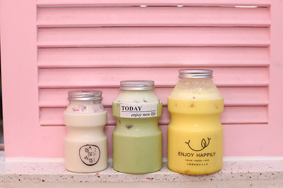 पारदर्शी बुलबुला चाय के जार 0.5 किलोग्राम क्षमता वाणिज्यिक जरूरतों के लिए