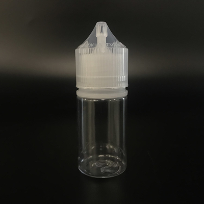 पीईटी गोल ई तरल बोतल 10ml वाइपिंग के लिए पारदर्शी