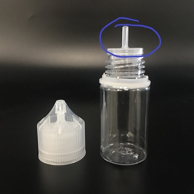 पीईटी गोल ई तरल बोतल 10ml वाइपिंग के लिए पारदर्शी