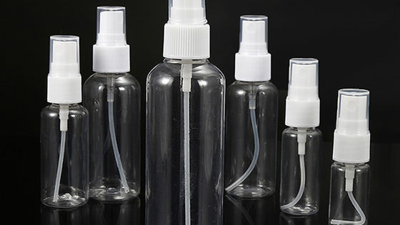 पुनः भरने योग्य पीईटी स्प्रे बोतल दैनिक के लिए 10ml 15ml 30ml 50ml 60ml 70ml 100ml 200ml 500ml