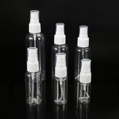 पुनः भरने योग्य पीईटी स्प्रे बोतल दैनिक के लिए 10ml 15ml 30ml 50ml 60ml 70ml 100ml 200ml 500ml