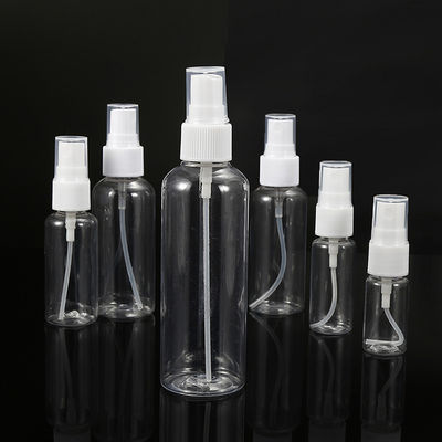 पुनः भरने योग्य पीईटी स्प्रे बोतल दैनिक के लिए 10ml 15ml 30ml 50ml 60ml 70ml 100ml 200ml 500ml