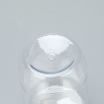 कंटेनर एल्यूमीनियम ढक्कन के साथ वायुरोधी प्लास्टिक जार पारदर्शी जमे हुए पालतू जार पर