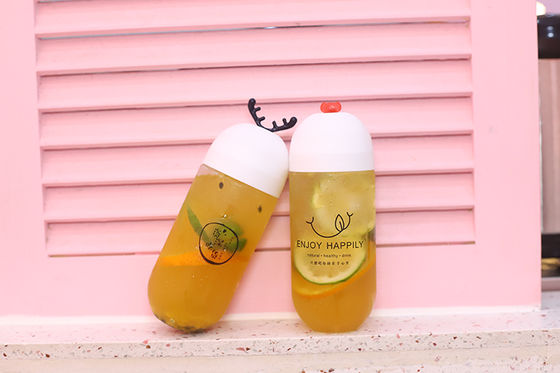 इंसुलेशन हैंडल सुविधाजनक पेय भंडारण स्पष्ट दूध चाय की बोतलें