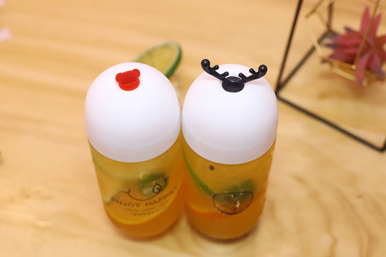 इंसुलेशन हैंडल सुविधाजनक पेय भंडारण स्पष्ट दूध चाय की बोतलें