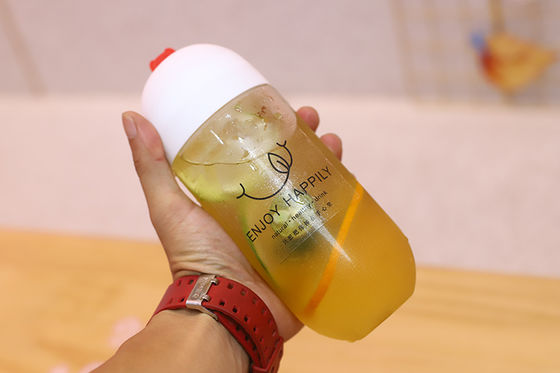 इंसुलेशन हैंडल सुविधाजनक पेय भंडारण स्पष्ट दूध चाय की बोतलें