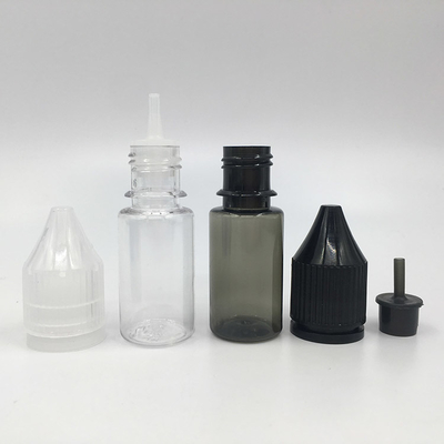10ml 15ml 30ml 60ml 80ml 100ml बच्चों के लिए सुरक्षित गर्दन प्रकार और अनुकूलन मुद्रण रंग के साथ ई लिक्विड बोतल