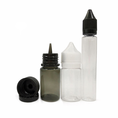 वेपिंग की ज़रूरतों के लिए सुविधाजनक टिकाऊ ई लिक्विड बोतल 10ml 15ml 30ml 60ml 80ml 100ml आकार