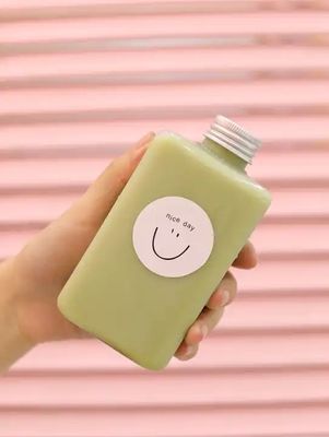 उच्च क्षमता वाली दूध चाय की बोतलें स्क्रू-ऑन ढक्कन के साथ स्पष्ट 120ml 250ml 350ml 500ml 1000ml