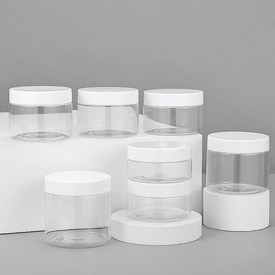 65mm Diameter Customized Logo Plastic Storage Jars for Performance